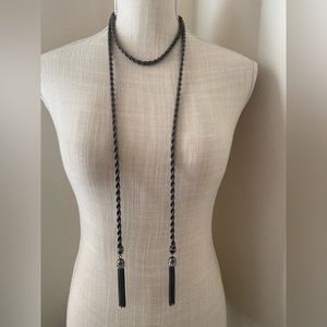 WHBM chain tassel necklace